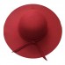US  Fashion Retro Floppy Wide Brim Wool Felt Bowler Beach Hat Sun Caps  eb-86133627